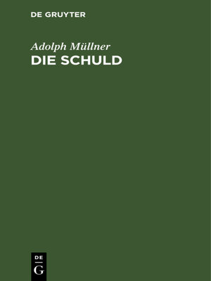 cover image of Die Schuld
